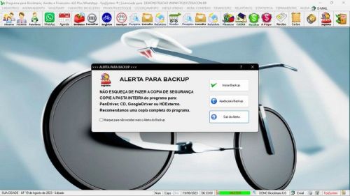 Programa para Loja de Bicicletaria com Serviços Vendas Estoque e Financeiro v6.0 Plus Whatsapp 682110