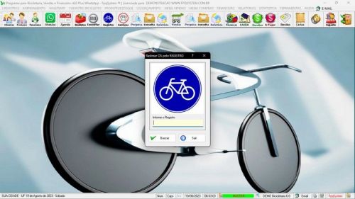 Programa para Loja de Bicicletaria com Serviços Vendas Estoque e Financeiro v6.0 Plus Whatsapp 682114