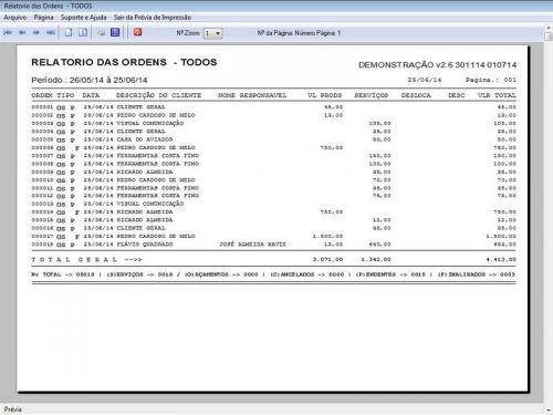 Programa para Orçamento e Ordem de Serviço Limpeza e Higienização v2.6 - Fpqsystem 656915