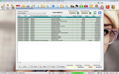 Programa para Ótica e Relojoalheria Serviços Vendas Financeiro e Estatística v5.4 Plus - Fpqsystem 657732