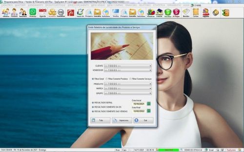 Programa para Ótica e Relojoalheria Serviços Vendas Financeiro e Estatística v6.4 Plus - Fpqsystem 657753