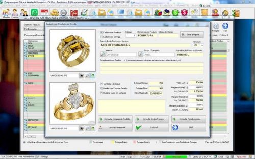 Programa para Ótica e Relojoalheria Serviços Vendas Financeiro e Estatística v7.4 Plus  Whatsapp - Fpqsystem 598340