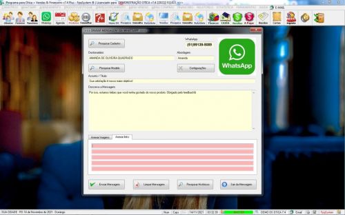 Programa para Ótica e Relojoalheria Serviços Vendas Financeiro e Estatística v7.4 Plus Whatsapp - Fpqsystem 598342