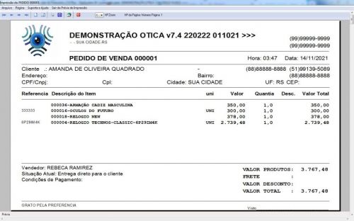 Programa para Ótica e Relojoalheria Serviços Vendas Financeiro e Estatística v7.4 Plus  Whatsapp - Fpqsystem 598349