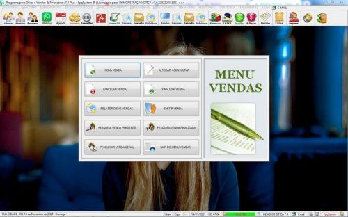Programa para Ótica e Relojoalheria Serviços Vendas Financeiro e Estatística v7.4 Plus - Fpqsystem 657769
