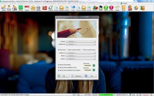 Programa para Ótica e Relojoalheria Serviços Vendas Financeiro e Estatística v7.4 Plus - Fpqsystem 657774