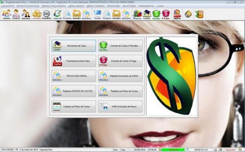 Programa para Ótica e Relojoalheria Vendas  Financeiro v4.4 - Fqpsystem 657714