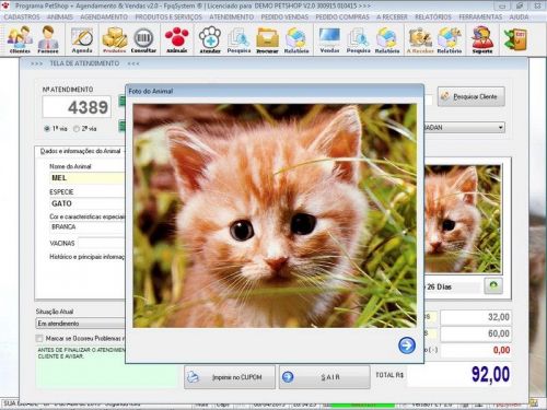 Programa para Petshop Atendimento Agendamento e Serviços v2.0 - Fpqsystem 657411