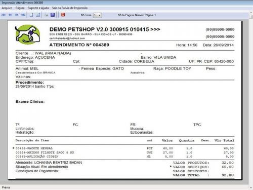 Programa para Petshop Atendimento Agendamento e Serviços v2.0 - Fpqsystem 657414