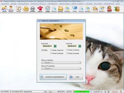 Programa para Petshop Atendimento Agendamento e Serviços v2.0 - Fpqsystem 657419