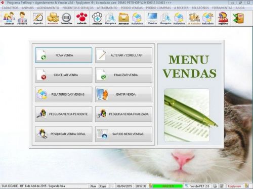 Programa para Petshop Atendimento Agendamento e Serviços v2.0 - Fpqsystem 657424