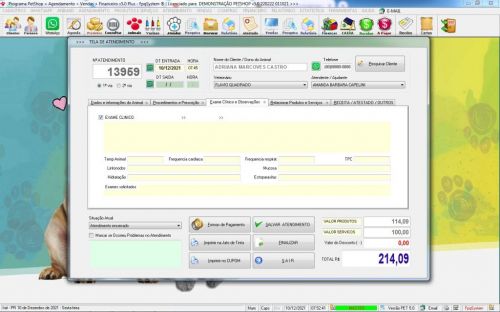 Programa para Petshop com Agendamento Vendas e Financeiro v5.0 Plus  Whatsapp 600764