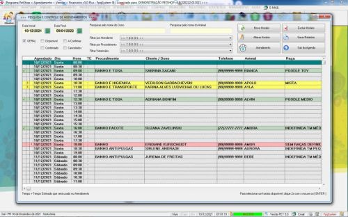 Programa para Petshop com Agendamento Vendas e Financeiro v5.0 Plus Whatzapp - Fpqsystem 600769