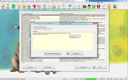 Programa para Petshop com Agendamento Vendas e Financeiro v5.0 Plus Whatzapp - Fpqsystem 600772