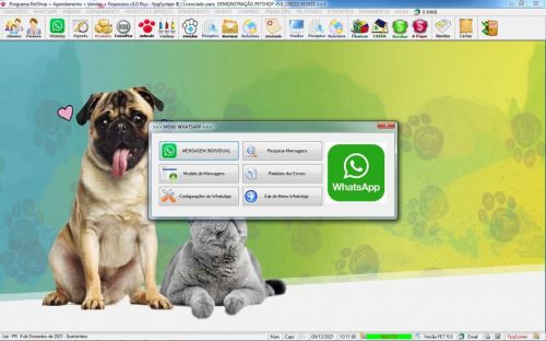 Programa para Petshop com Agendamento Vendas e Financeiro v5.0 Plus Whatzapp - Fpqsystem 600776