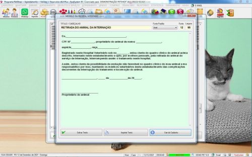 Programa para Petshop com Agendamento Vendas e Financeiro v6.0 Plus Whatsapp - Fpqsystem 600780