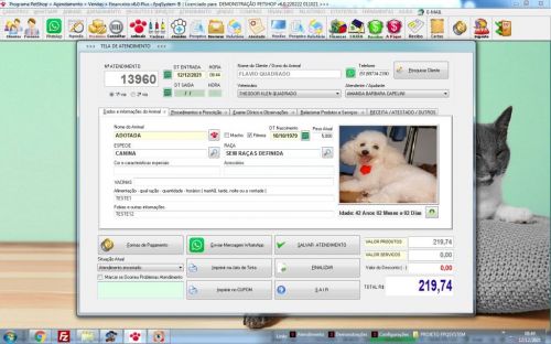 Programa para Petshop com Agendamento Vendas e Financeiro v6.0 Plus  Whatsapp 600782