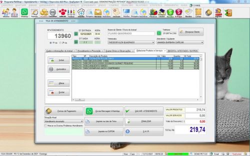 Programa para Petshop com Agendamento Vendas e Financeiro v6.0 Plus Whatsapp - Fpqsystem 600784