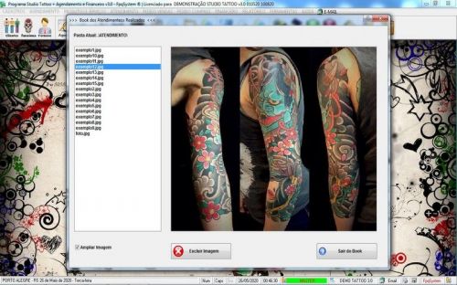 Programa para Studio Tatoo Atendimento Agendamento Financeiro v3.0 - Fpqsystem 598137