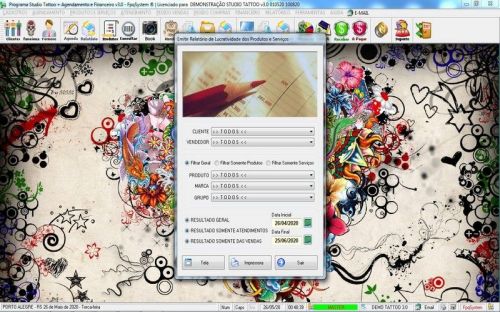 Programa para Studio Tatoo Atendimento Agendamento Financeiro v3.0 - Fpqsystem 598144