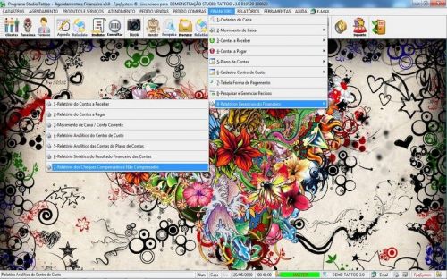 Programa para Studio Tatoo  Atendimento  Agendamento  Financeiro v3.0 598145