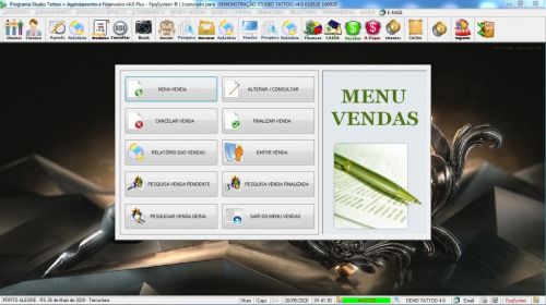 Programa para Studio Tatoo Atendimento Agendamento Financeiro v4.0 Plus - Fpqsystem 598113