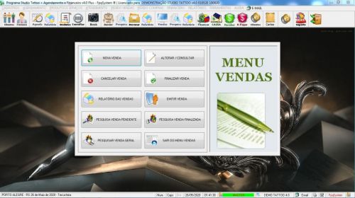 Programa para Studio Tatoo  Atendimento  Agendamento  Financeiro v4.0 Plus - Fpqsystem 598113