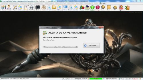 Programa para Studio Tatoo Atendimento Agendamento Financeiro v4.0 Plus - Fpqsystem 598118