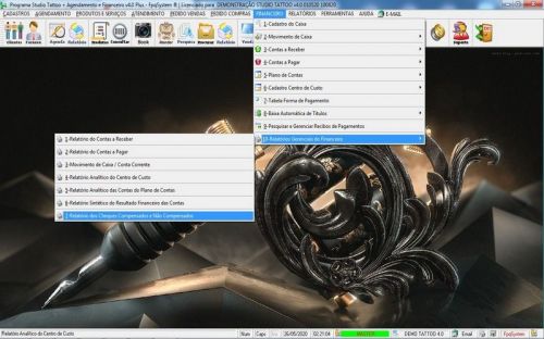 Programa para Studio Tatoo  Atendimento  Agendamento  Financeiro v4.0 Plus - Fpqsystem 598123