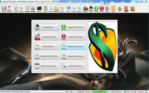 Programa para Studio Tatoo Atendimento Agendamento Financeiro v4.0 Plus - Fpqsystem 598125
