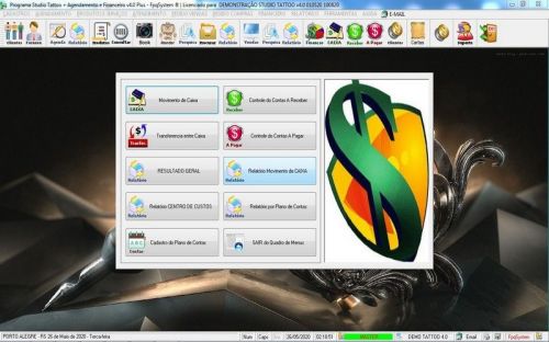 Programa para Studio Tatoo  Atendimento  Agendamento  Financeiro v4.0 Plus - Fpqsystem 598125