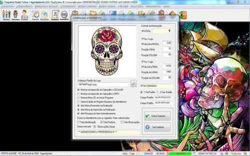 Programa para Studio Tatoo  Atendimento  Agendamento v2.0 - Fpqsystem 598152