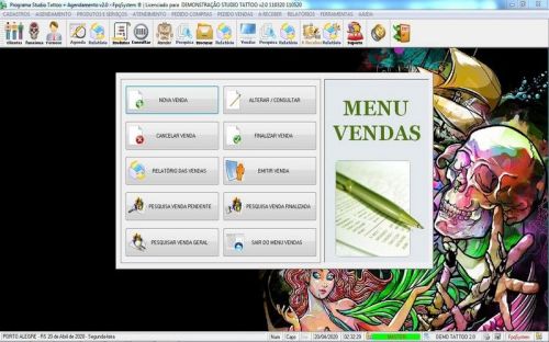 Programa para Studio Tatoo  Atendimento  Agendamento v2.0 - Fpqsystem 598157
