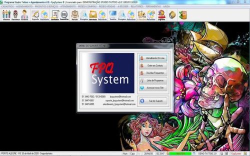 Programa para Studio Tatoo  Atendimento  Agendamento v2.0 - Fpqsystem 598158