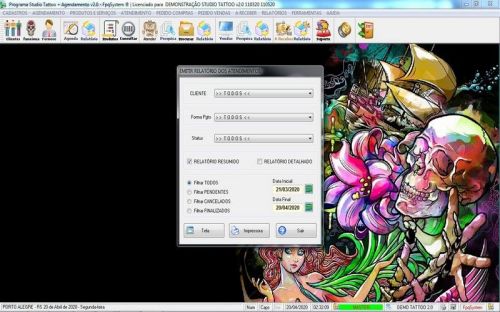 Programa para Studio Tatoo Atendimento Agendamento v2.0 - Fpqsystem 598159