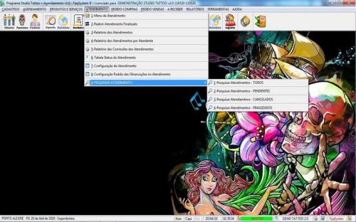 Programa para Studio Tatoo Atendimento Agendamento v2.0 - Fpqsystem 598160