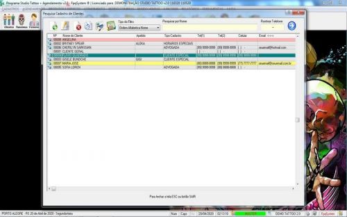 Programa para Studio Tatoo  Atendimento  Agendamento v2.0 - Fpqsystem 598161