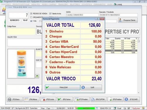 Programa Pdv Para Suplementos Estoque e Financeiro V2.0 Plus - Fpqsystem 655697