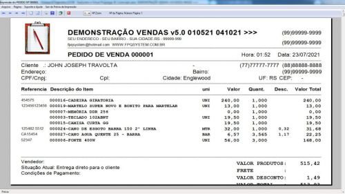 Programa Pedido de Vendas e Estoque com Financeiro v5.0 Plus Whatsapp - Fpqsystem 588706