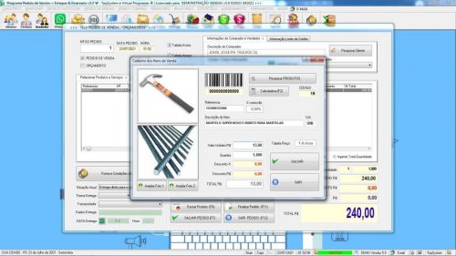 Programa Pedido de Vendas e Estoque com Financeiro v5.0 Plus  Whatsapp - Fpqsystem 588709