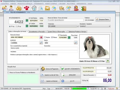 Programa Petshop Atendimento Agendamento e Serviços v1.0 - Fpqsystem 657391