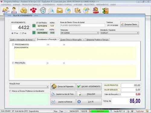 Programa Petshop Atendimento Agendamento e Serviços v1.0 - Fpqsystem 657392