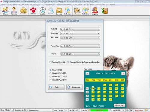 Programa Petshop Atendimento Agendamento e Serviços v1.0 - Fpqsystem 657397