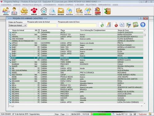 Programa Petshop Atendimento Agendamento e Serviços v1.0 - Fpqsystem 657398