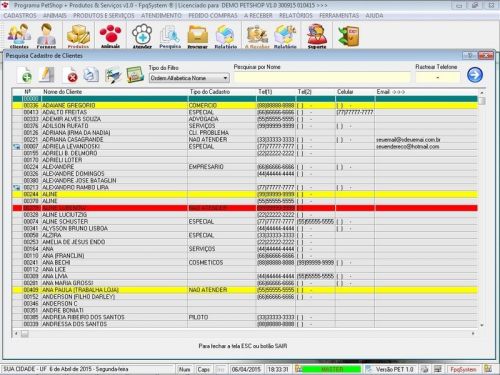 Programa Petshop Atendimento Agendamento e Serviços v1.0 - Fpqsystem 657400