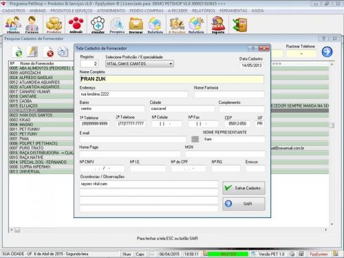 Programa Petshop Atendimento Agendamento e Serviços v1.0 - Fpqsystem 657403