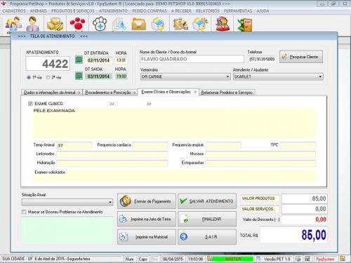 Programa Petshop Atendimento Agendamento e Serviços v1.0 - Fpqsystem 657404