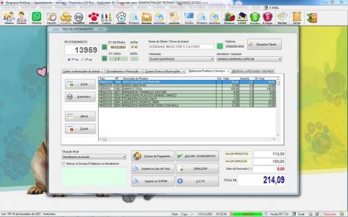 Programa Petshop Atendimento Agendamento Serviços e Financeiro v5.0 Plus - Fpqsystem 657483