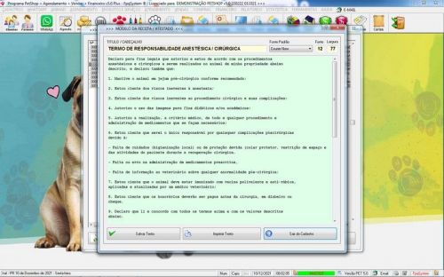 Programa Petshop Atendimento Agendamento Serviços e Financeiro v5.0 Plus - Fpqsystem 657485