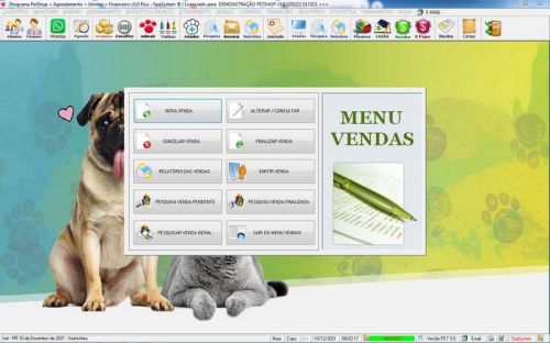 Programa Petshop Atendimento Agendamento Serviços e Financeiro v5.0 Plus - Fpqsystem 657486